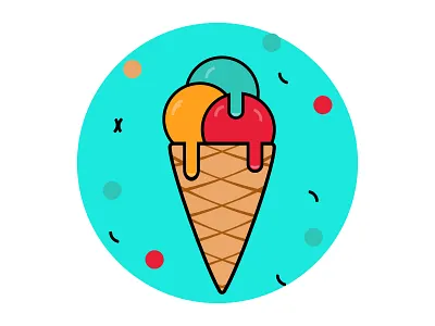 Melting Ice Cream cold ice cone cream ice ice cream kdp summer