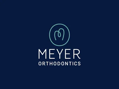 Meyer Orthodontics branding dental dentist design icon identity illustration logo m orthodontics tooth vector