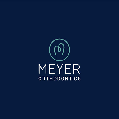 Meyer Orthodontics branding dental dentist design icon identity illustration logo m orthodontics tooth vector
