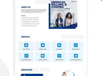 Landing Page Design - UI/UX- Medical Webpage doctor landing page webpage
