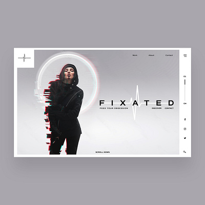Fixated Ui Design Concept design graphic design illustration logo photography ui ui design ux ux design web design