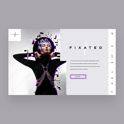 Fixated Ui/Ux Design Concept design graphic design illustration logo photography ui ui design ux ux design web design