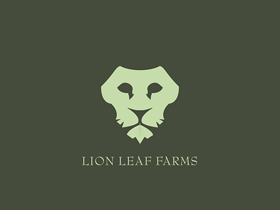 Lion Leaf Farms design logo