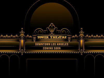 Apple Tower Theatre Marquee apple apple store dtla illustration logo los angeles marquee retail theater theatre today at apple tower theatre