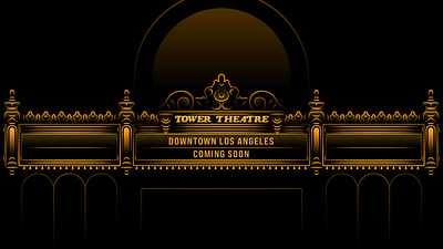 Apple Tower Theatre Marquee apple apple store dtla illustration logo los angeles marquee retail theater theatre today at apple tower theatre