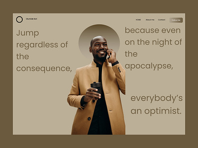Portfolio project design minimal