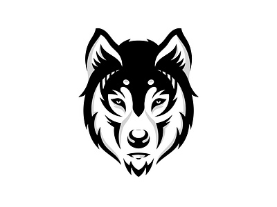 Lone Wolf branding design icon illustration lineart logo vector
