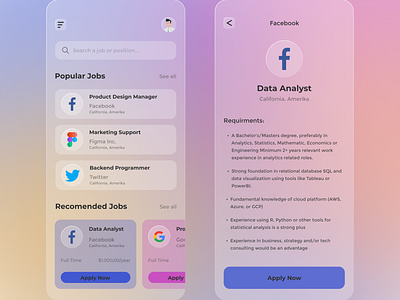 UI Design: Find Your Job jobvacancy uiuxdesigners