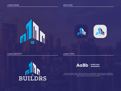 Buildrs abstract america building canada combination construction dubai freelance design high end logo icon logo design logodesign logos minimalist logo modern logo typography usa