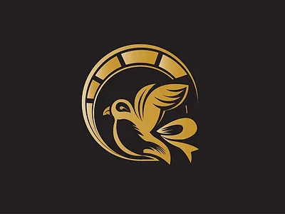 Golden Bird Logo graphic design logo