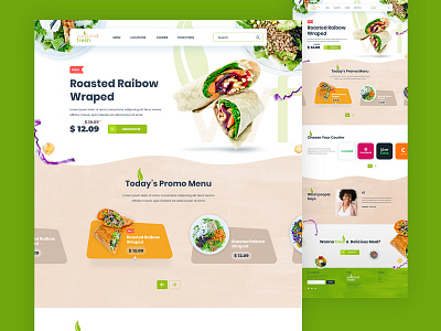 Wayland Fresh Webdesign Concept design ui web website