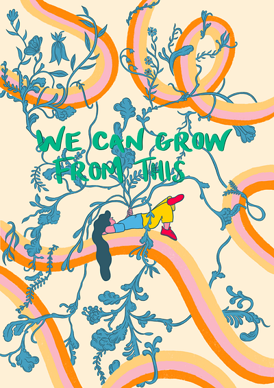 We Can Grown From This Pt.2 advertising characterdesign design illustration poster procreate