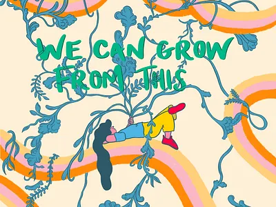 We Can Grown From This Pt.1 ai characterdesign design illustration illustrator ink poster procreate raising theatre
