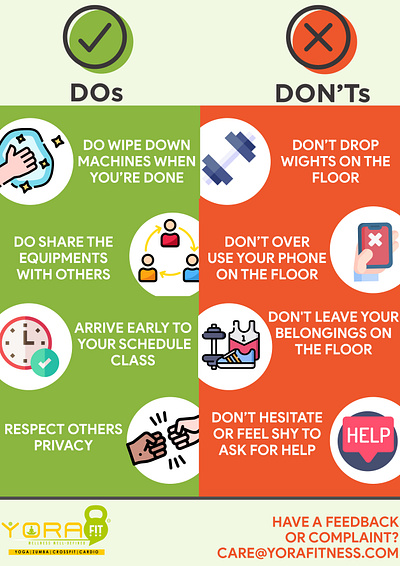 Internal Branding Infographics Yorafit