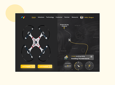 Screen for Drone operator design designer looking for job ui ui design ux design uxdesign