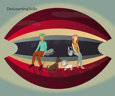 "A hello" - illustration by Dex S adobe illustrator art artwork digital illustration digitalart illustration illustration art illustrator vector