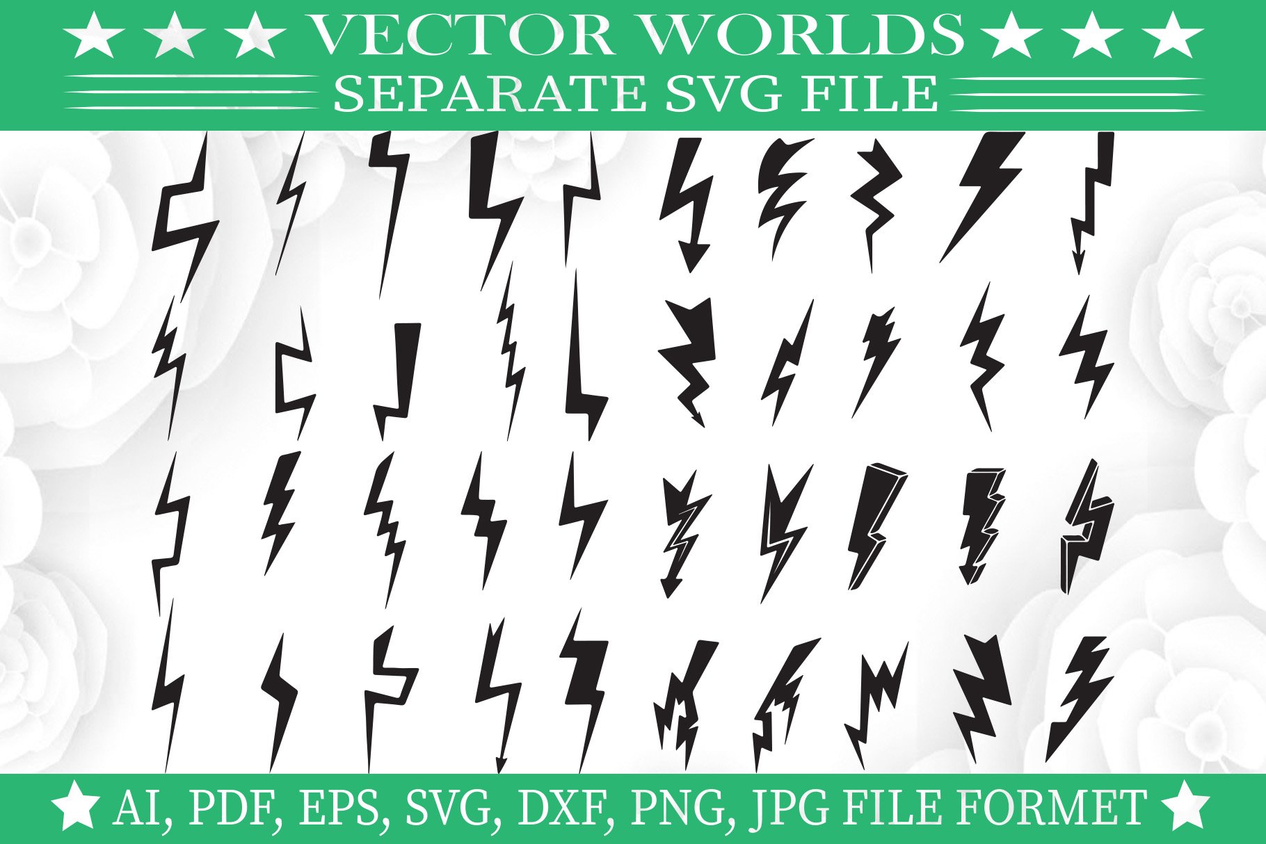 Lightning Bolt Svg, Lightning Svg by SetaraAsma on Dribbble