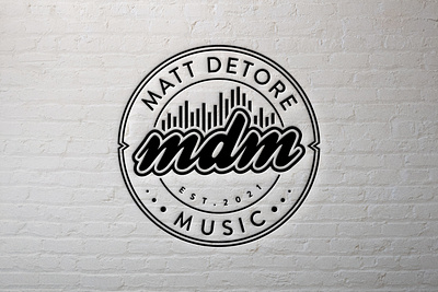 MDM- Music company logo design branding business logo company logo corporate logo design graphic design illustration logo logo maker mock up