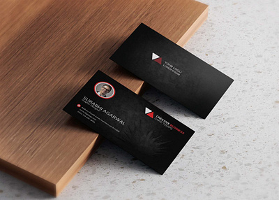 Free Elegant Black Business Card Mockup black branding business card creative design elegent illustration latest logo mockup new psd psd mockup vector