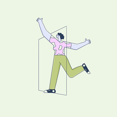 I miss going out 2d art behance character character design character illustration flat flat character going out illustration illustrator procreate vector vector illustration