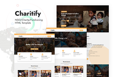 NGO/Charity/Fundraising Template charity design fundraising html 5 ngo web design website