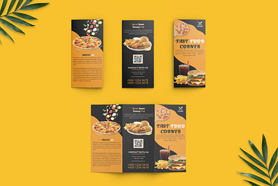 Restaurant Brochure Design bifold branding brochure food trifold foodie brochure foodie trifold graphic design illustrator photoshop restaurant bifold restaurant brochure trifold trifold brochure