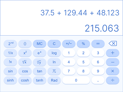 Calculator interface for a Tablet calculator daily ui dailyui 001 interface tab