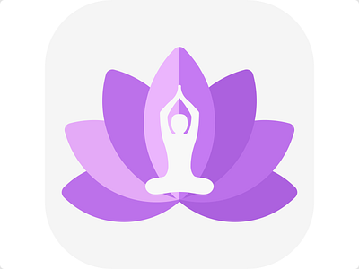 App Icon for Yoga app daily ui dailyui 001 yoga yoga app