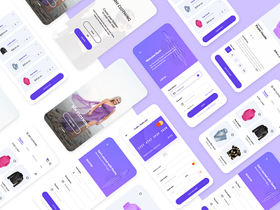 Clothing App Design app clothing design designuiux ecommerce ios screens template uiux