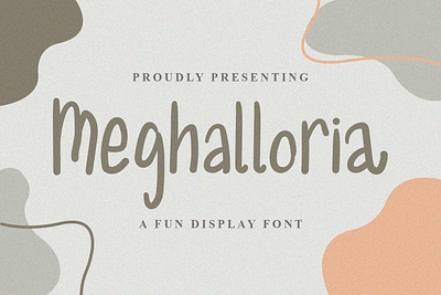 Meghalloria Font branding design display font graphicdesign handlettering handwritten font illustration logo unique