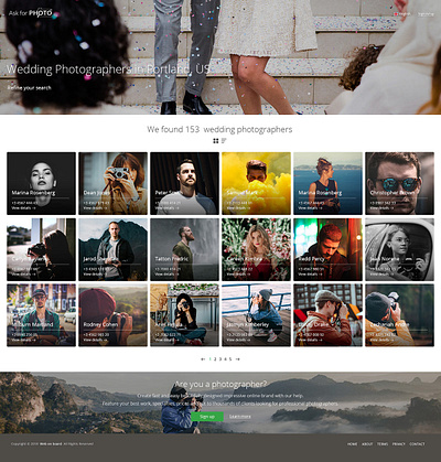 Ask For Photo photographers web design