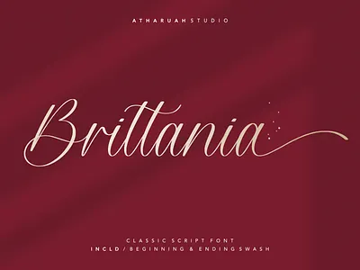Brittania boutique branding classic design elegant fancy fashion feminine font handwriting handwritten lettering luxury script script font stylish stylistic swash typography wedding