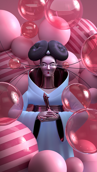 HOMOGENIC 3d c4d character illustration music octane render