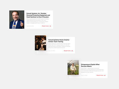 UI Concept – News Cards Exploration blog card clean latestnews minimal news reading typography ui ux website