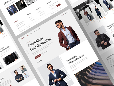 Clothing Website clean clean ui fashion fashion design fashion web fashion web design fashion website landing landing page landing page design popular popular shot popular website uiux ux web web design website website design
