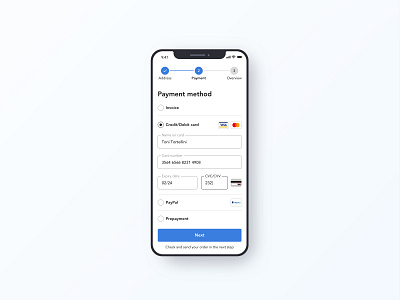 Credit Card Checkout app app design checkout checkout flow checkout page checkout process credit card dailyui dailyui 002 interface mobile payment payment methods progress bar purchase shop ui web