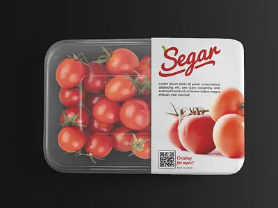 Segan - tomato label branding design flat icon illustration label logo minimal vector