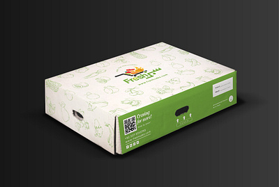 FreshSabz box design branding design flat icon illustration logo minimal vector