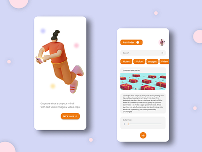 Mobile Notes App app branding design icon illustration logo typography ui ux vector