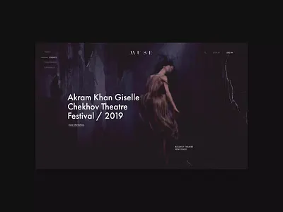 MUSE. Main animation branding design minimal photoshop typography ui ux web