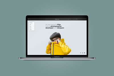 Personal site: desktop design minimal mobile portfolio ui ux web website