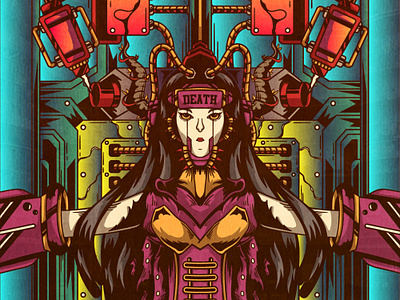 Cyber Prison art artwork creatures cyberpunk design digitalart illustration pop culture popart prison psychedelic surrealism