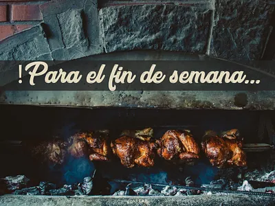 Para el fin de semana - Tradición Restaurant facebook post illustrator logo photoshop product photography typhography