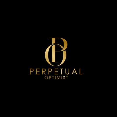 PO letter luxury logo branding graphic design logo luxury logo