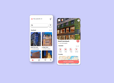 Hotel booking app hotel booking app ui uidesigns uiux