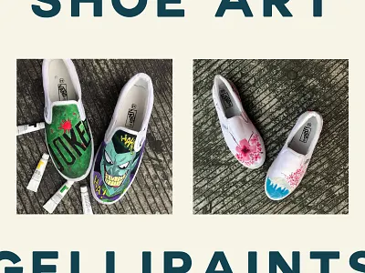 SHOE ART art design painting vans painting