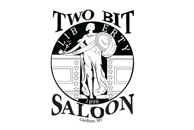 Two Bit Saloon (LOGO) branding business logo corporate logo logo design retro logo t shirt design vintage logo
