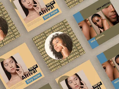 Skincare Brand Instagram Ad | Social Media Post Design Mockup beauty blue branding brown brown and black design facebook graphic design health illustration instagram lifestyle logo minimalist mockup skin skincare social media graphics social media post web