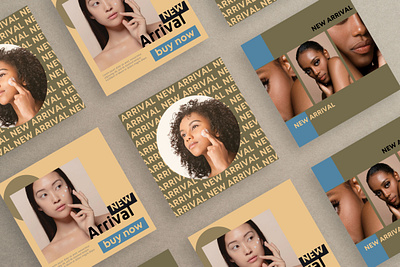 Skincare Brand Instagram Ad | Social Media Post Design Mockup beauty blue branding brown brown and black design facebook graphic design health illustration instagram lifestyle logo minimalist mockup skin skincare social media graphics social media post web