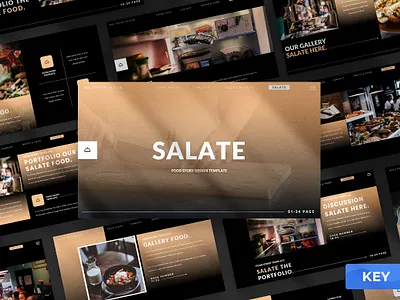 Salate Food Presentation Template clean colorful company corporate google slides keynote modern multipurpose multipurpose template photography pitch deck portfolio powerpoint presentation simple studio unique web design web development website